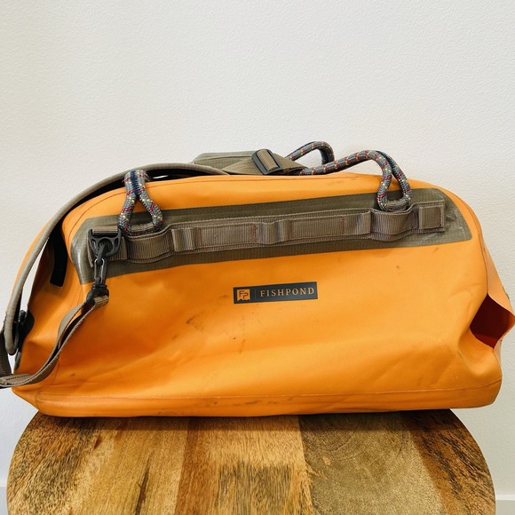 Fishpond Other - Fishpond Thunderhead Submersible Orange Duffel- Eco Luggage Used One Hole
